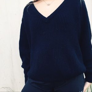 black sweater